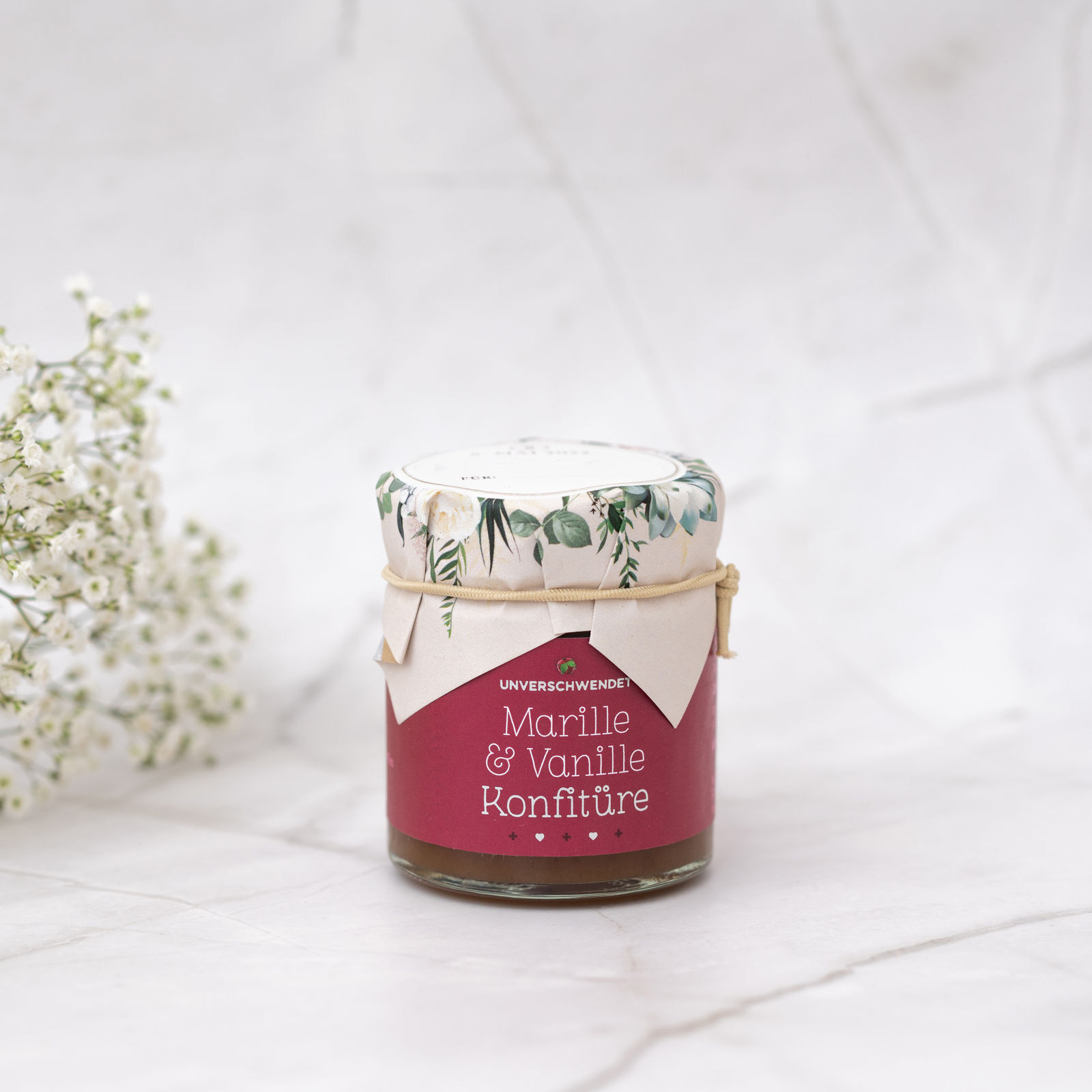 Marille & Vanille Konfitüre Hochzeit Blumen Marille & Vanille Konfitüre Hochzeit Blumen