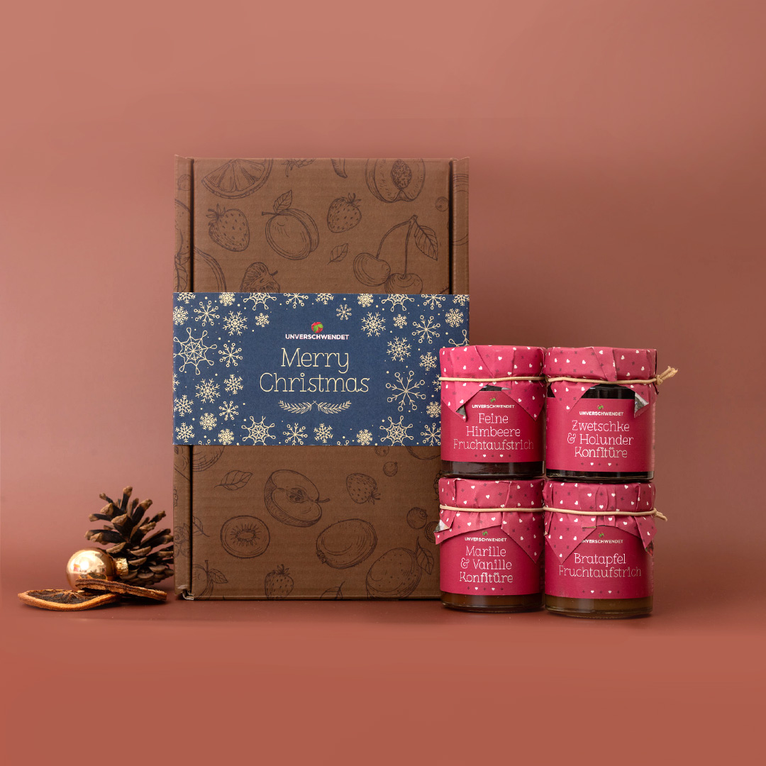 Geschenkkarton Fruchtige Festtage Geschenkkarton Fruchtige Festtage