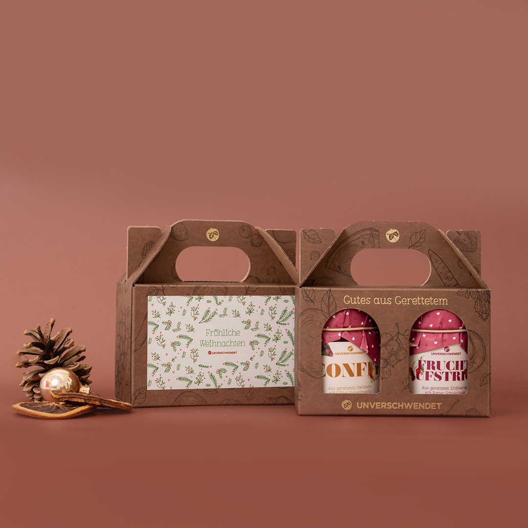 Duett Genussfreunde Weihnachten rot-grün-weiß Duett Genussfreunde Weihnachten rot-grün-weiß