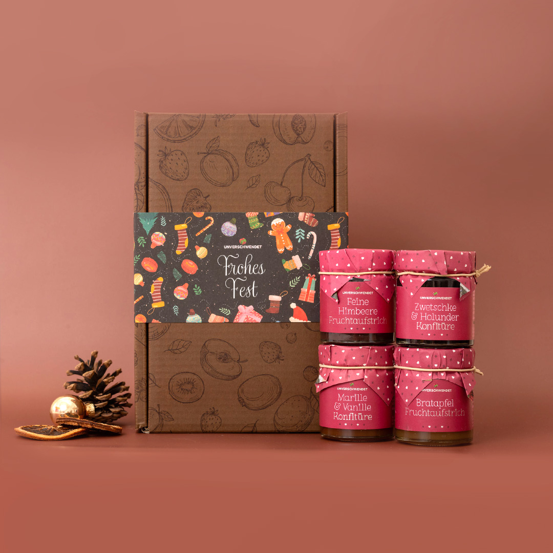 Geschenkkarton Fruchtige Festtage Geschenkkarton Fruchtige Festtage