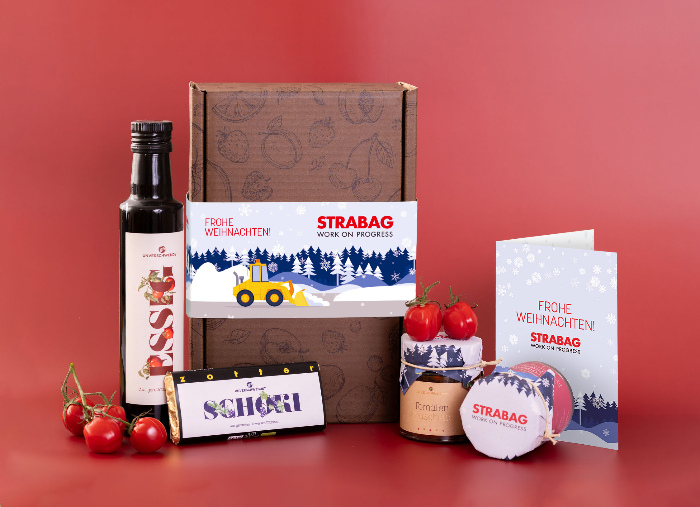 Geschenkset mit personalisierbarem Design (Vorderansicht) Geschenkset mit personalisierbarem Design