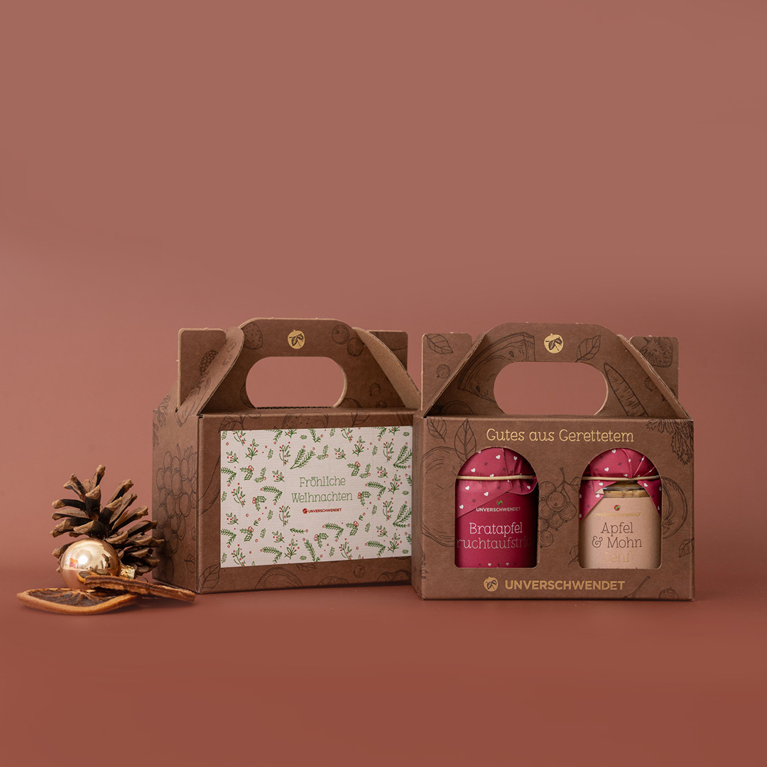 Duett Apfel mal Zwei Weihnachten rot-grün-weiß Duett Apfel mal Zwei Weihnachten rot-grün-weiß