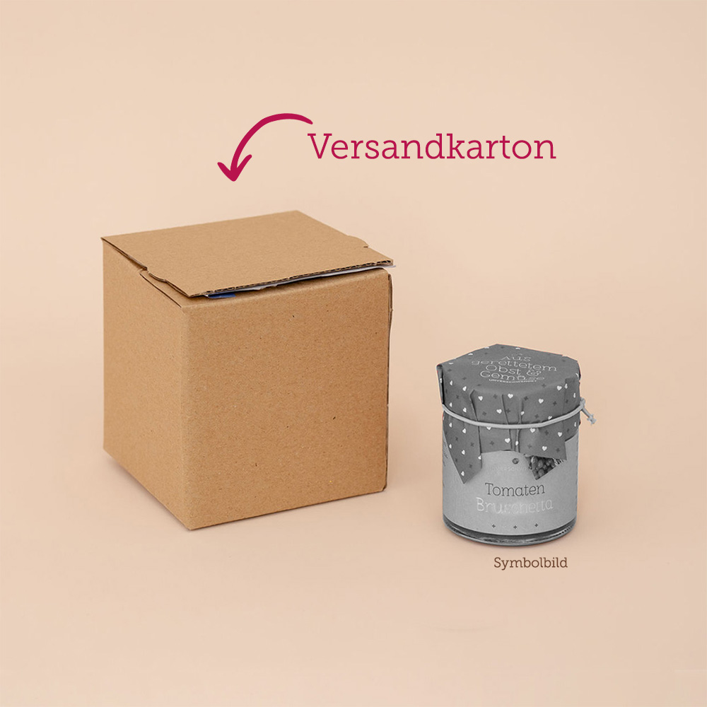Versandkarton passend für 1 Glas