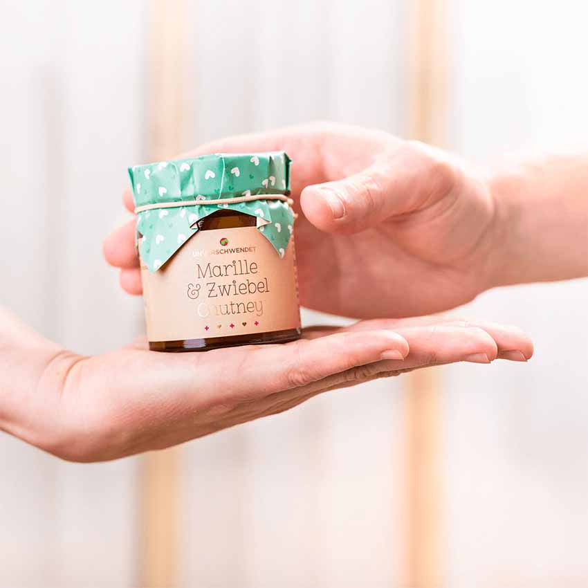 Chutney als Werbegeschenk Nachhaltiges Chutney als Werbegeschenk.