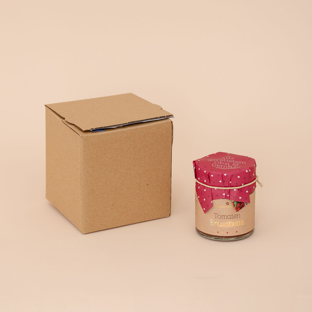 Versandkarton passend für 1 Glas Versandkarton passend für 1 Glas