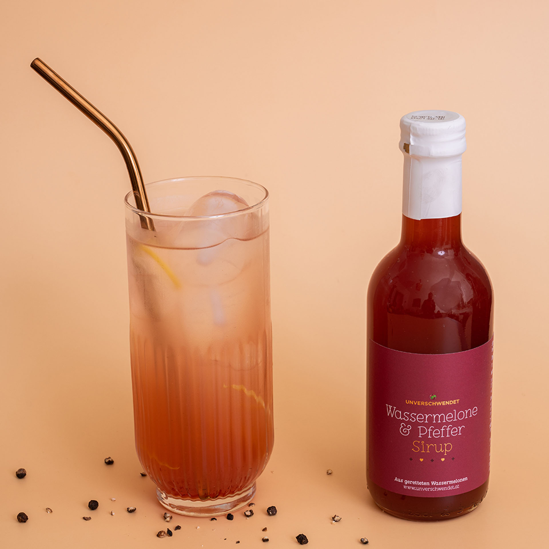 Wassermelone & Pfeffer Sirup 0,25l Wassermelone & Pfeffer Sirup 0,25l