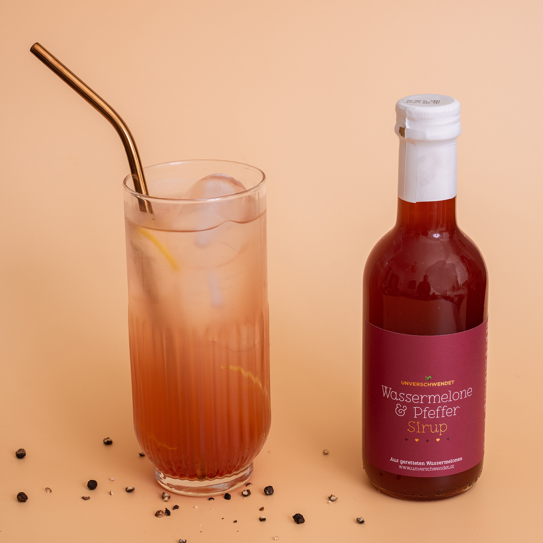 Wassermelone & Pfeffer Sirup 0,25l Wassermelone & Pfeffer Sirup 0,25l